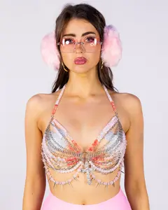 Adorned With Thorns Women's Pink Bead Top