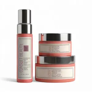 Champagne Beauté Lift Trio | Firming Facial Concentrate, Créme & Eye Cream to Lift, Sculpt & Smooth for a Youthful Look