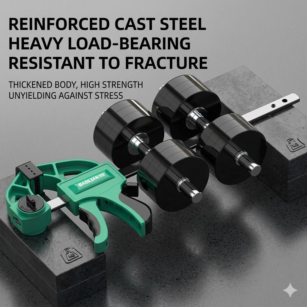 3-Pack Heavy Duty Woodworking F-Clamps Set, Super Load Limit Quick-Release Bar Clamps with Hardened Steel Rail, Non-Deforming One-Handed Trigger Clamps for Carpentry, Glue-ups and DIY Projects 3-Pack Heavy Duty Woodworking F-Clamps Set, Super Load Limit Quick-Release Bar Clamps with Hardened Steel Rail, Non-Deforming One-Handed Trigger Clamps for Carpentry, Glue-ups and DIY Projects