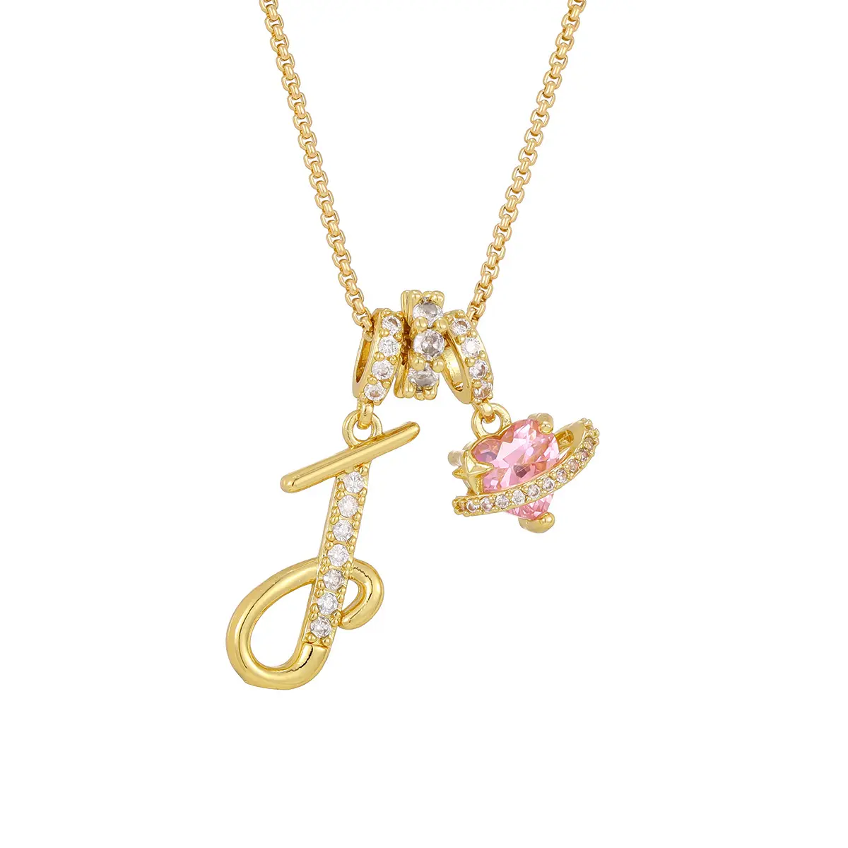 Gold J (pendant)