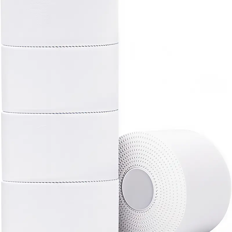 Cotton Athletic Tape, 5-Pack White 10yd per Roll Tear-by-Hand Tape - Strong, Clean Removal, No Sticky Residue for Wrist, Ankle Support in Gymnastics, Boxing