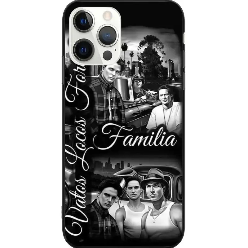 La familia Vatos Locos Tough Phone Case Heavy Duty Shockproof Protective Cover for iPhone 17 16 15 14 13 12 11 Pro Max Plus