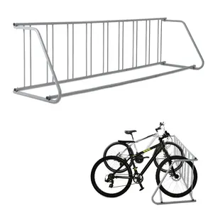 🚲 Freestanding Steel Bike Stand, 6-12 Bikes, Single or Double-Sided, Black or Grey. Floor bolts included. Tap to pick your size.