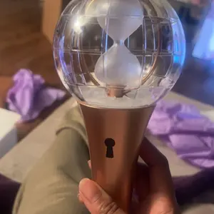 ATEEZ Official Light Stick Ver.2 LIGHTINY | K-Pop Collectible Figure-Style Light, LED Display Piece, Hourglass Globe Design, Concert Cheering Tool & Shelf Decor