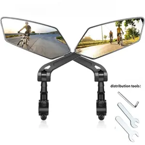 Bicycle Rearview Mirror, 360° Rotatable & Adjustable, Universal Reflector for Electric Vehicles and Motorcycles, Cycling Accessories for Mountain Bikes & Road Bikes