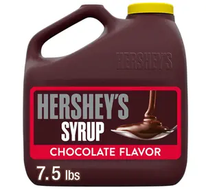 HERSHEY'S Chocolate Syrup, Bulk 7.5 lb Jug – Classic Chocolate Flavored Topping for Ice Cream, Milk, and Desserts