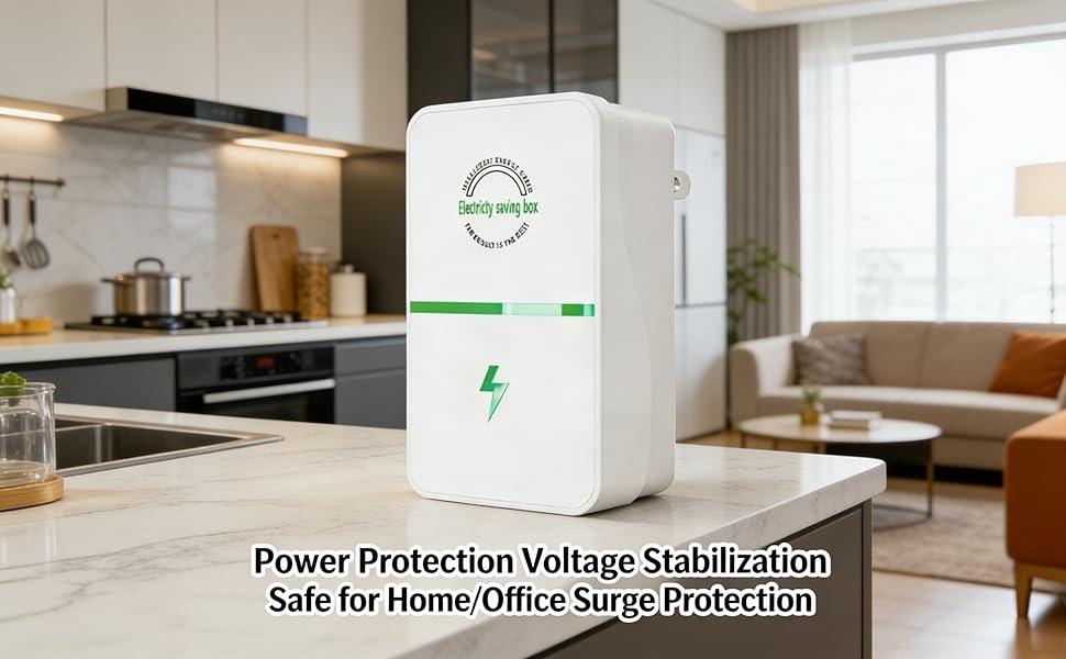 Plug-In Power Box with US Plug 2026 Updated Design, Compatible with 90–250V Input Range, Safe & Durable