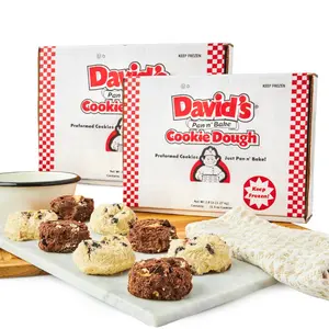 David's Cookies Blueberry Lemon and Smores Decadent Cookie Dough Ready to Bake Frozen Variety Pack with Lemon Flavor Dried Blueberries Marshmallows Chocolate Chunks and Graham Cracker Pieces