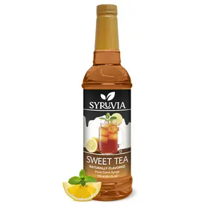 Syruvia Sweet Tea Flavored Syrup for Drinks, Cocktails, Lemonades, Iced Teas and Desserts – 25.4 fl oz