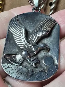 Stainless Steel Eagle Pendant with Chain