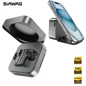 SIAWAG BTW62H True Wireless Bluetooth Earbuds, 10mm Drivers, Noise Cancelling Earbuds with Dual Microphone ANC, Bluetooth Earbuds for Sports, Dual Device Pairing, IPX4 Waterproof, 5H Playback, Fast Charging Type-C