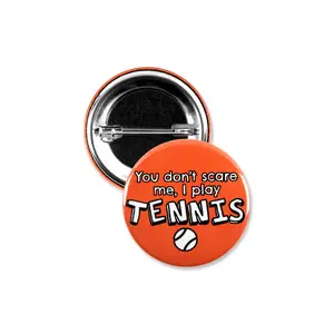 25 Pack - Tennis Fanatic Megapack Sports Pinback Buttons - 1.5 Inch