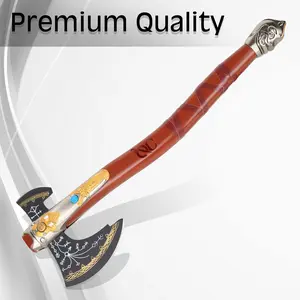 Hand-Forged 22 inch leviathan axe - Kartos axe - Display Axe - Collectable Axe - Christmas gift - Gift for Dad-Beautiful gift for home Decor