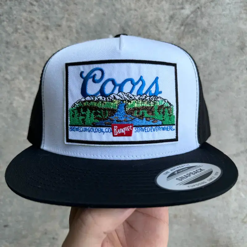 Coors Embroidered Retro Hat Trucker Hat Many Colors Snapback Hat, Unisex Casual Street Style, Gift Idea For Her Him, Unisex Everyday Wear