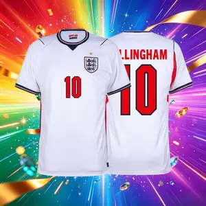 2026 England Home White 10# Bellingham Short Sleeve Soccer Jersey Fans Version