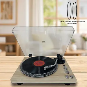 Retro Vinyl Record Player.Belt-driven Turntable.2x Turntable Belts.  Belt-driven Turntable. With Wireless Audio. Pre-amplifier. RCA Line Output. Turntable With Belt, Stylus, 2 Speeds.  Halloween, Thanksgiving, And Christmas Gift!