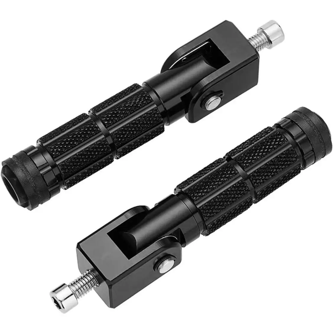 Aluminum Alloy Foldable Foot Pegs - 90-Degree Fixed, Anti-Skid Surface Footrests (2 Sets) Universal for Go Karts, Quads, Motorcycles, Electric Cars, Bicycles, Ebike Super 73 S2, ZX, RX, R, S Adventure Series, Approx. 300G, Aprilia