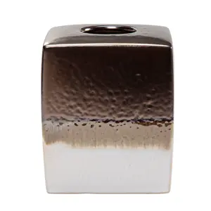 Gilded Stoneware Tissue Box Cover