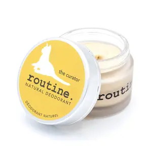 Routine. Natural Deodorant (2 Fluid Oz.) The Curator (Baking Soda Free) | Aluminum Free Natural Deodorant for Women & Men | Eucalyptus, Geranium, Black Spruce & Cocoa (Cream Jar Formula)