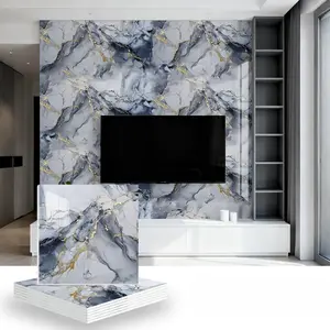 Self-Adhesive Marble Tile Stickers Set, Waterproof PVC Wall Decor, Durable Floor Tiles, Easy to Apply and Remove, Perfect for Living Room Kitchen Bathroom