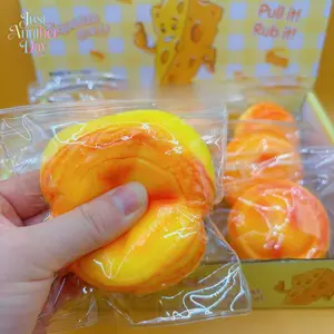 Realistic Egg Tart Squeeze Toy Slow Rising Squishy Fidget Toy Fluid Stress Relief Toy for Kids and Adults, Perfect for Anxiety Relief and Prank
