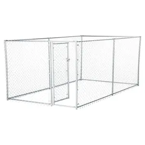 Lucky Dog Heavy Duty Steel Outdoor Chain Link Dog Kennel Enclosure