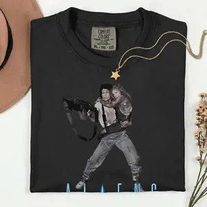 Vintage Alien Movie Tee, Retro Horror Shirt, Retro Graphic tee for friend, fans shirt - scs17403