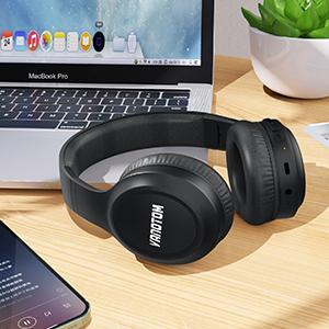 VANOTOM Wireless Headphone,  Foldable Bluetooth Headphones Over Ear, Wireless Headset for Gaming, Phones, Computers, Electronics Audio Headphone