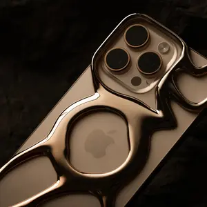 Angry Miao Emptiness Case for iPhone 15/16/17 Series & 17 Air – MagSafe-Compatible, Ultra-Light Hollow Frame, Heat-Dissipating, Full-Frame Protection