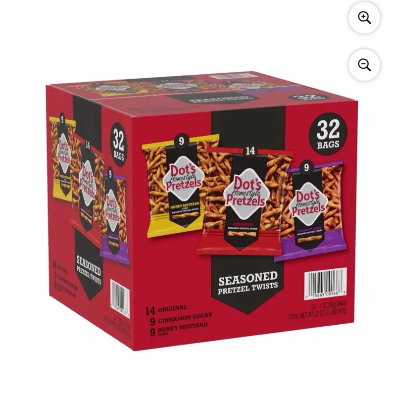 Dots Pretzels Seasoned Pretzels Twists 32 Count Box - Perfect for Snacking and Sharing Dots Pretzels Seasoned Pretzels Twists 32 Count Box - Perfect for Snacking and Sharing