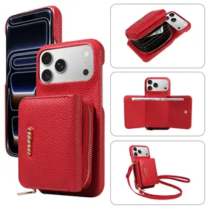 Apple Phone Case Compatible with iPhone Models, Multi-Functional Card PU Protective Cover, Stylish Design & Durable Protection, Crossbody, Accessories, Smartphone, Cellphone, Protector, Shockproof