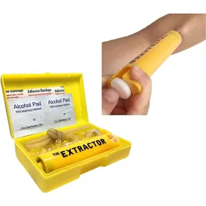 Venom Extractor Suction Kit Pump Fast Emergency First Aid Safety Tool for Insect Bug Bee Sting Snake Bite Ideal for Outdoor Hiking Backpacking Camping Yellow Color