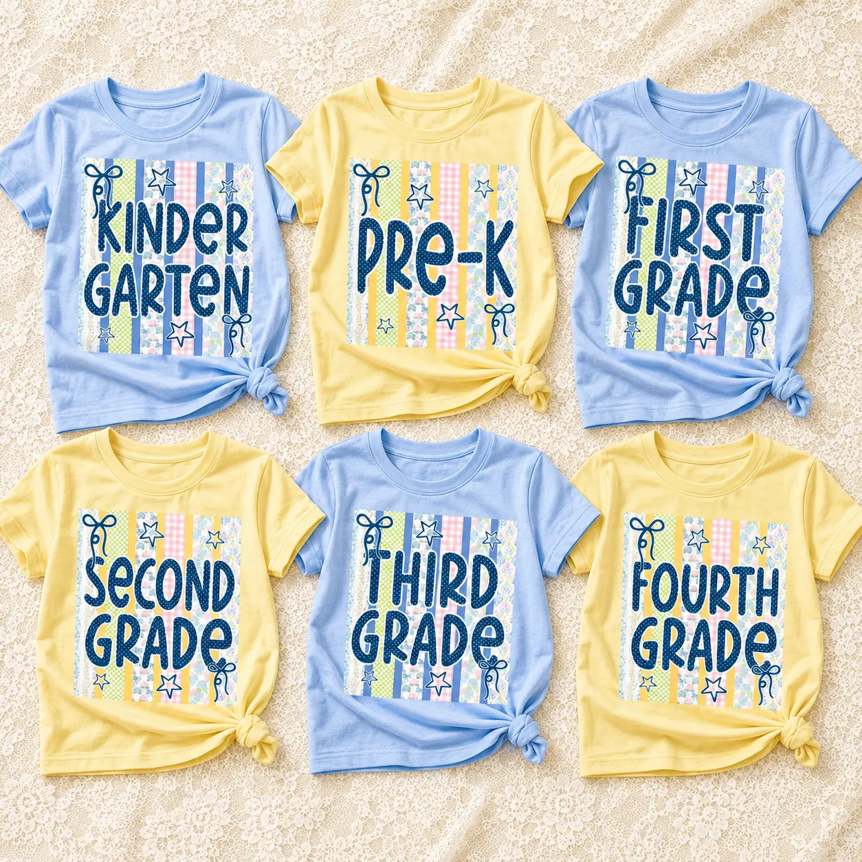 Comfort Colors Preppy Back to School Teacher Shirt for Women, Coquette Bow Pencil Tee, Pre-K Kindergarten 1st 2nd 3rd 4th Grade First Day Classroom Outfit, Full Size, Full Color, M12 – DPCLICK