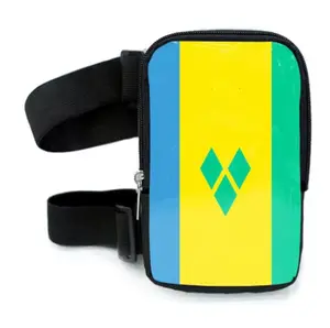 Run & Revel Caribbean Carnival Adjustable Thigh/Leg Bag - St. Vincent