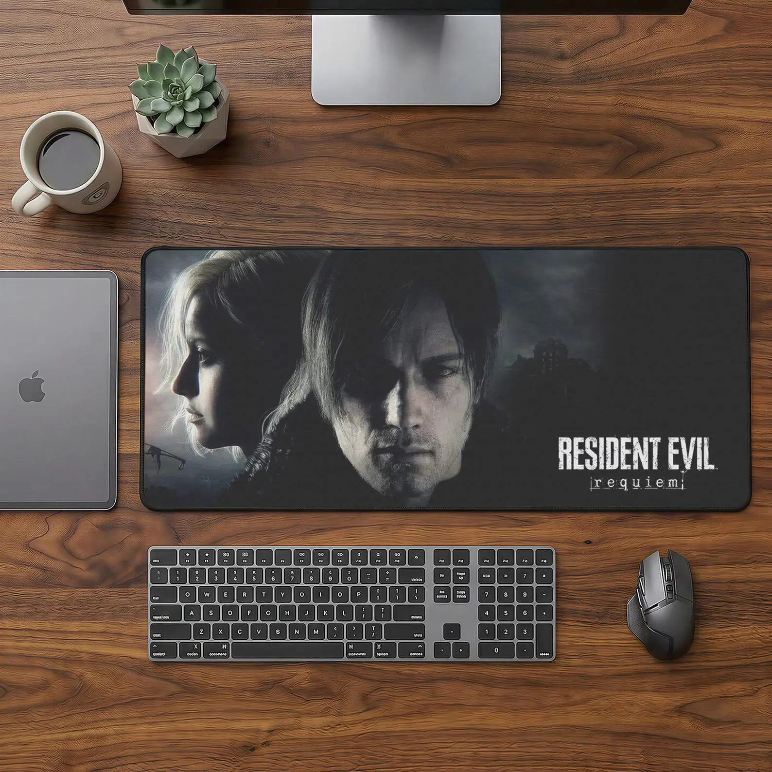 Resident Evil Mouse Pad - Biohazard Desk Mat - Gaming Decor - Large Extended Mousepad