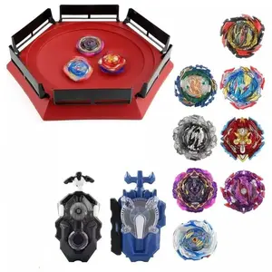 Bey Battling Top Stadium Battle Set, 2 Metal Fusion Spinning Tops 2 Launchers 1 Arena Combat Game, Gift for Boys Ages 6+ Anime Design