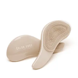 Color Edge Detangle Brush with Flexible Bristles | Smooth and Detangle Wet or Dry Hair