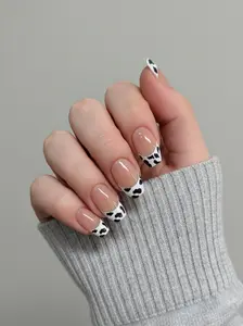 24 pcs Press-On Easy Application Nails - Quick & Convenient Nail Enhancements for Multiple Uses