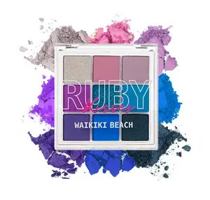 Ruby Kisses Vivid Makeup Eyeshadow Palette, Waikiki Beach Single, RMPS20