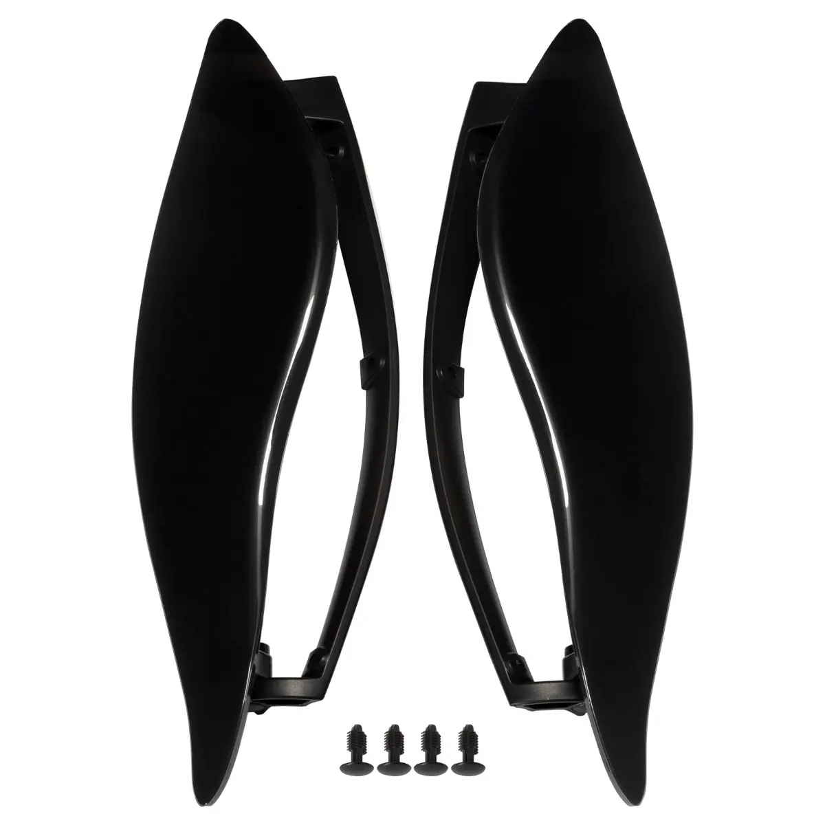 Adjustable Batwing Air Deflectors for Harley® Touring '14-'25 - Dark Smoke