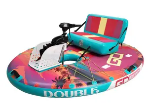 GoBoat® Double Sunset – Inflatable Fishing Boat | Two‑Person Capacity