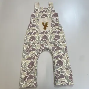 baby boy clohtes deer camo romper embroidery deer baby hunting clothes deer dear costume