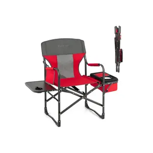 fathersdaygift  Folding Camping Directors Chair with Cooler Bag and Side Table
