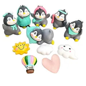 Cartoon Penguin Fridge Magnets, Kawaii Penguin Refrigerator Magnets (11 pcs) Decor Kitchen Decoration Set