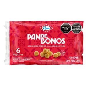 Pandebono Ramo – 6 Units – 120g (4.23 oz) – Traditional Colombian Cheese Bread – Imported from Colombia