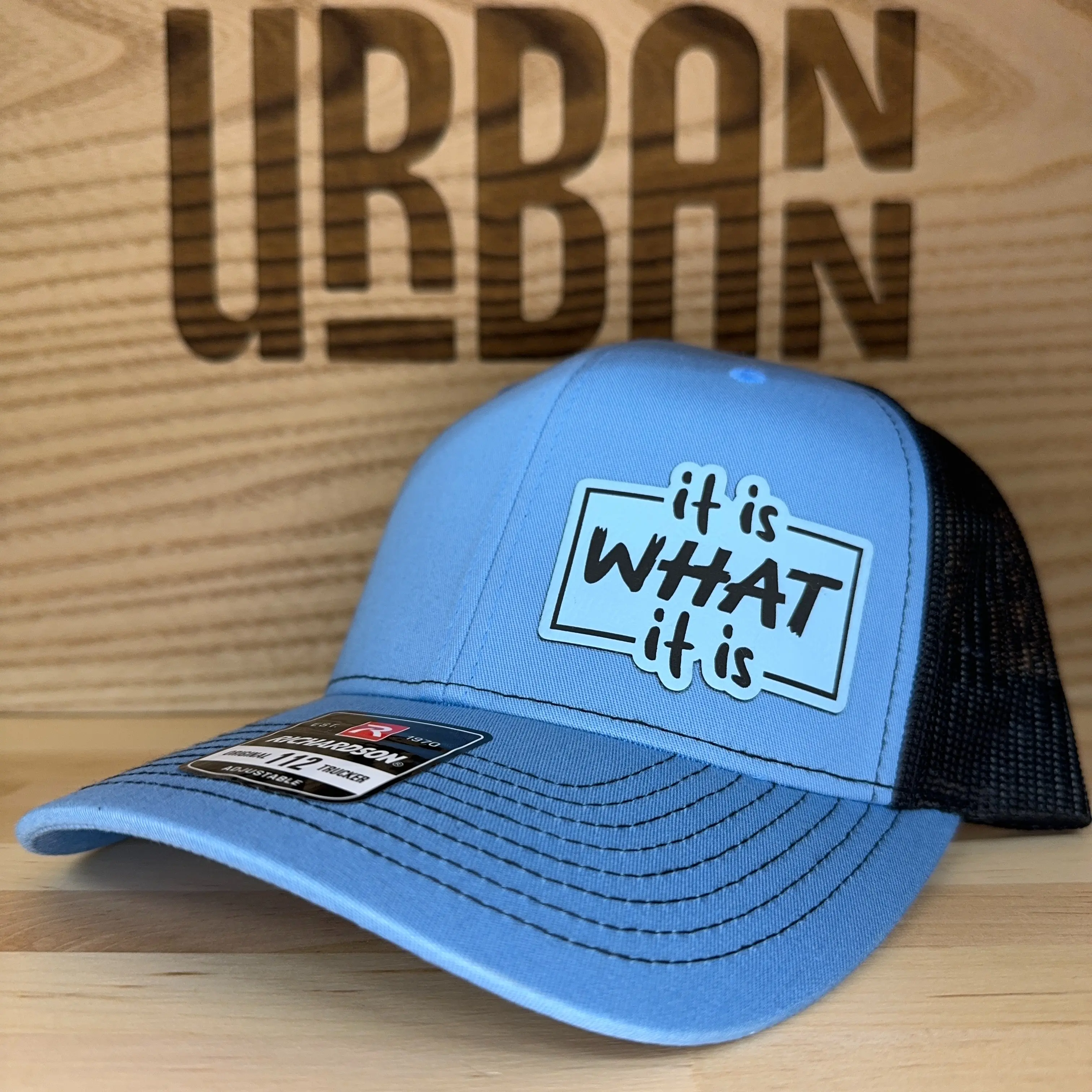 Columbia Blue/Black with Sky Blue Patch