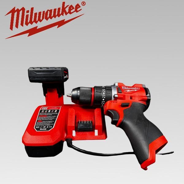 Milwaukee M12 Sub‑Compact 10mm Brushless Drill/Driver, 0-470 / 0-1,650 RPM, 45 / 60 Nm Max Torque, 13‑Clutch Settings, 10mm Metal Chuck, For Tight Space Drilling And Fastening tool