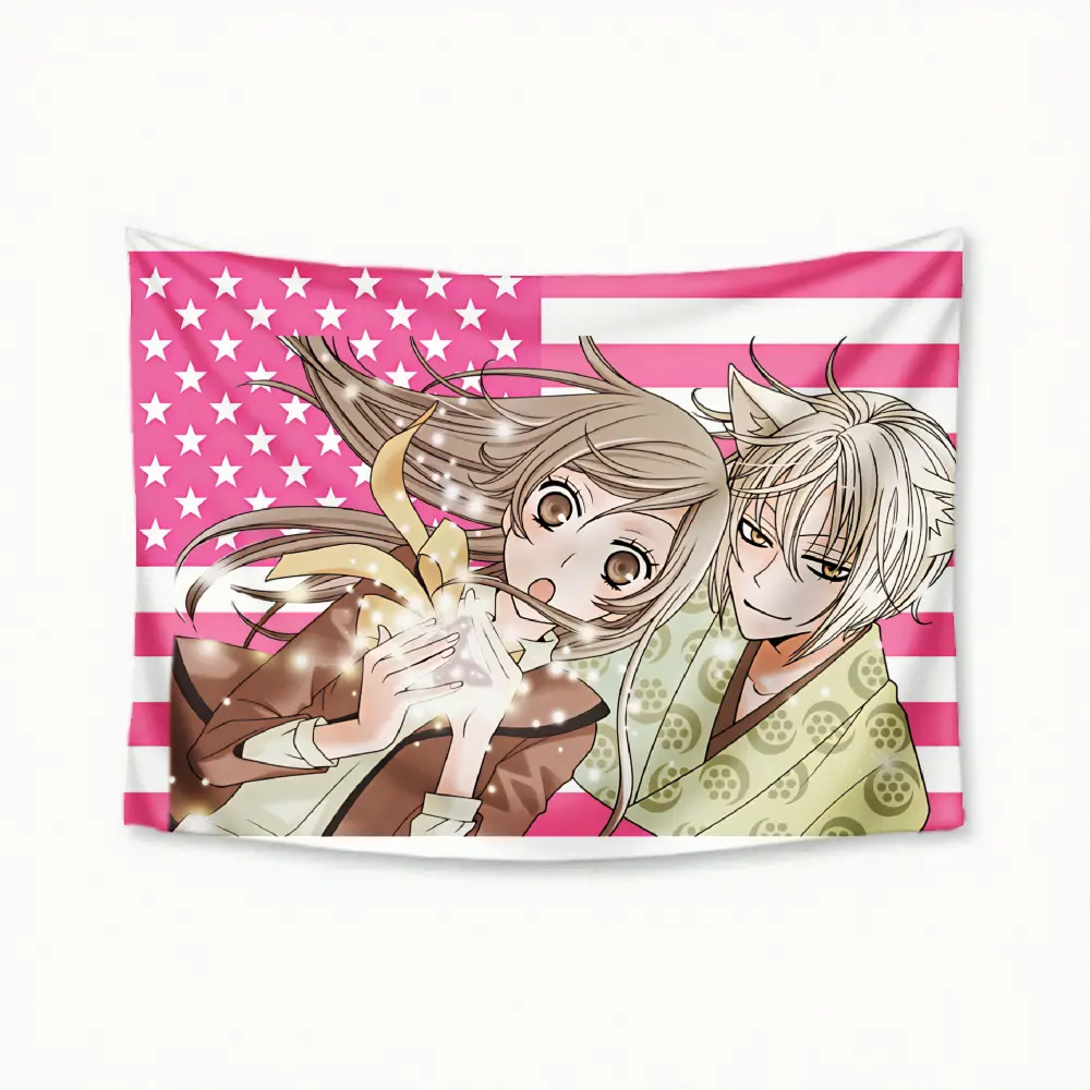 Kamisama Kiss Wall Tapestry Flag Wall Hanging With Art Home Decorations Durable Lightweight Washable For Living Room Bedroom Festival Gift Dorm Decor Flags Poster