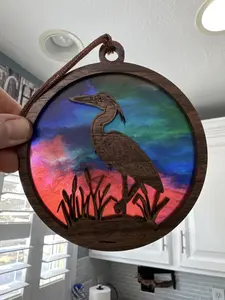 Heron Suncatcher for Sunny Window