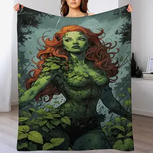 Poison Ivy Blanket, Super Soft Cozy Flannel Throw Blanket Bedding Gifts for Kids Adults, Warm Fleece Blankets for Sofa Couch Chair Bed Living Room 40"x30"